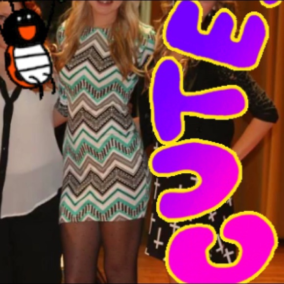 Chevron Mini Dress - Picture 2 of 2